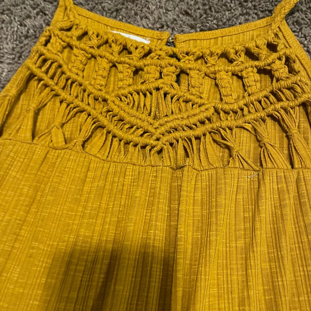 Yellow Maurice’s crochet tank
